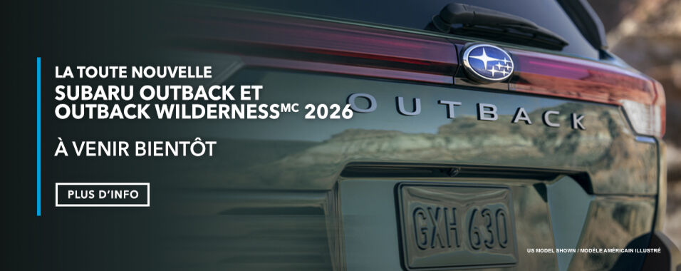 écouvrez les tout nouveaux VUS Outback et Outback Wilderness 2026.
